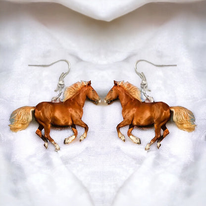 Unleash Your Inner Cowgirl with Our Handcrafted Horse Earrings! 🐴 - Rhythms of Grace Creative