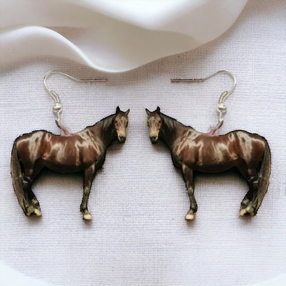 Unleash Your Inner Cowgirl with Our Handcrafted Horse Earrings! 🐴 - Rhythms of Grace Creative