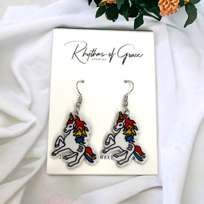 Enchanting Unicorn Earrings: A Touch of Magic Awaits! 🦄 - Rhythms of Grace Creative