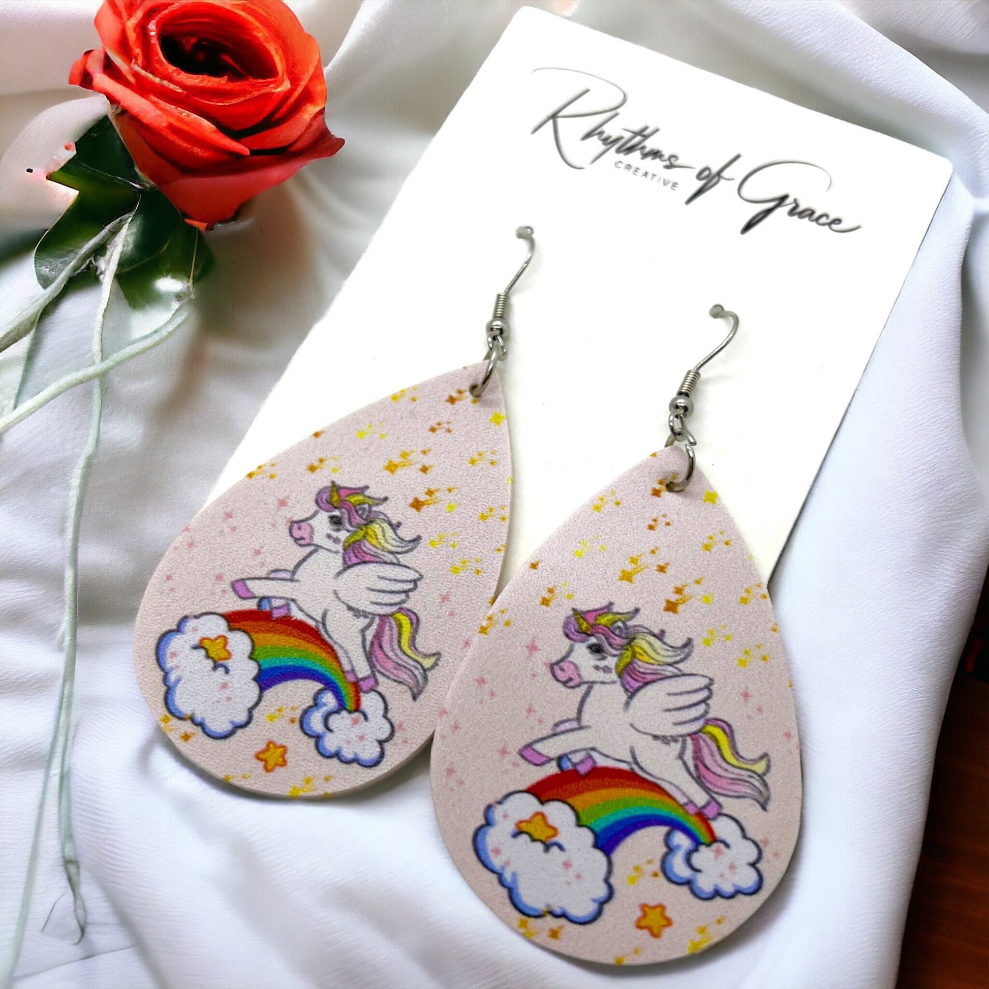 Enchanting Unicorn Earrings: A Touch of Magic Awaits! 🦄 - Rhythms of Grace Creative