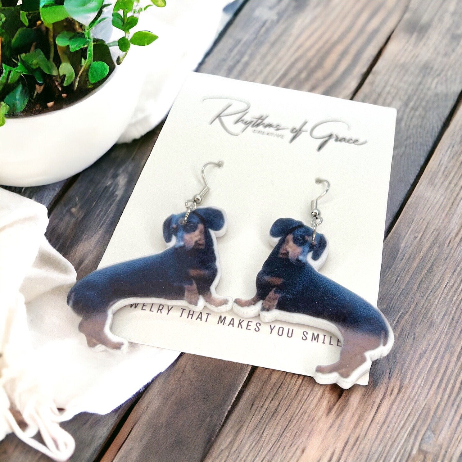 Weenie Wonderland: Cutest Dachshund Earrings Ever! - Rhythms of Grace Creative