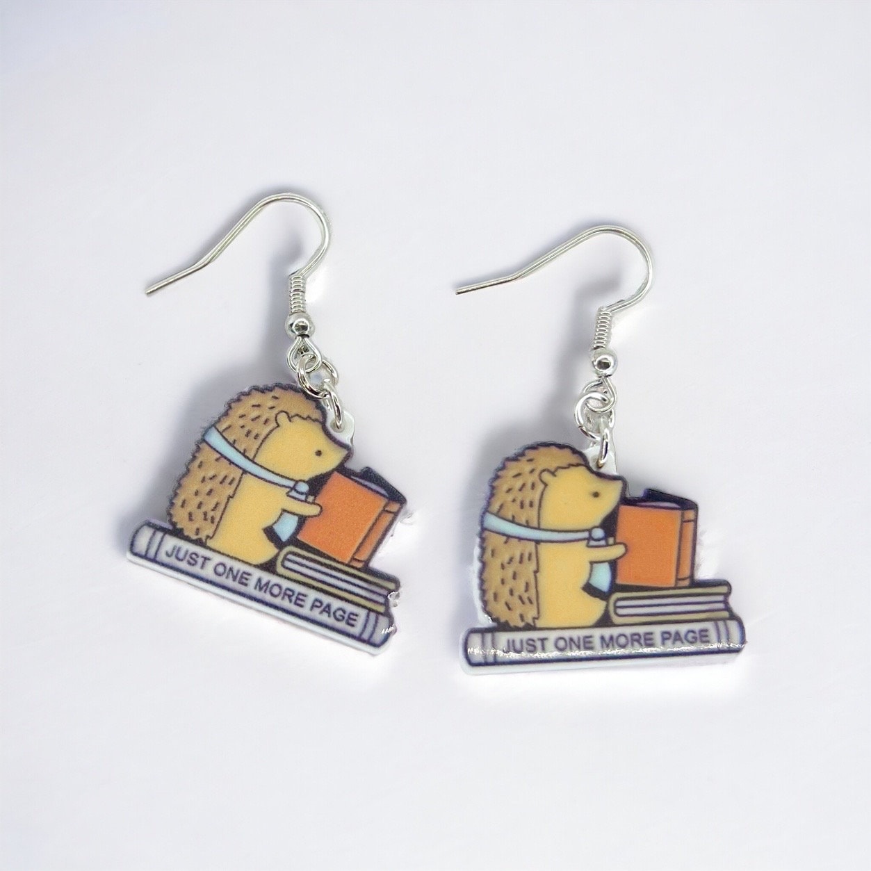 Librarian Earrings - Teacher Earrings, Book Club, Book Club Earrings, Handmade Earrings, Librarian Jewelry, Book Worm, Reading, Author