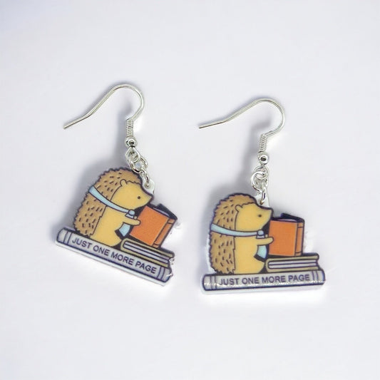 Librarian Earrings - Teacher Earrings, Book Club, Book Club Earrings, Handmade Earrings, Librarian Jewelry, Book Worm, Reading, Author