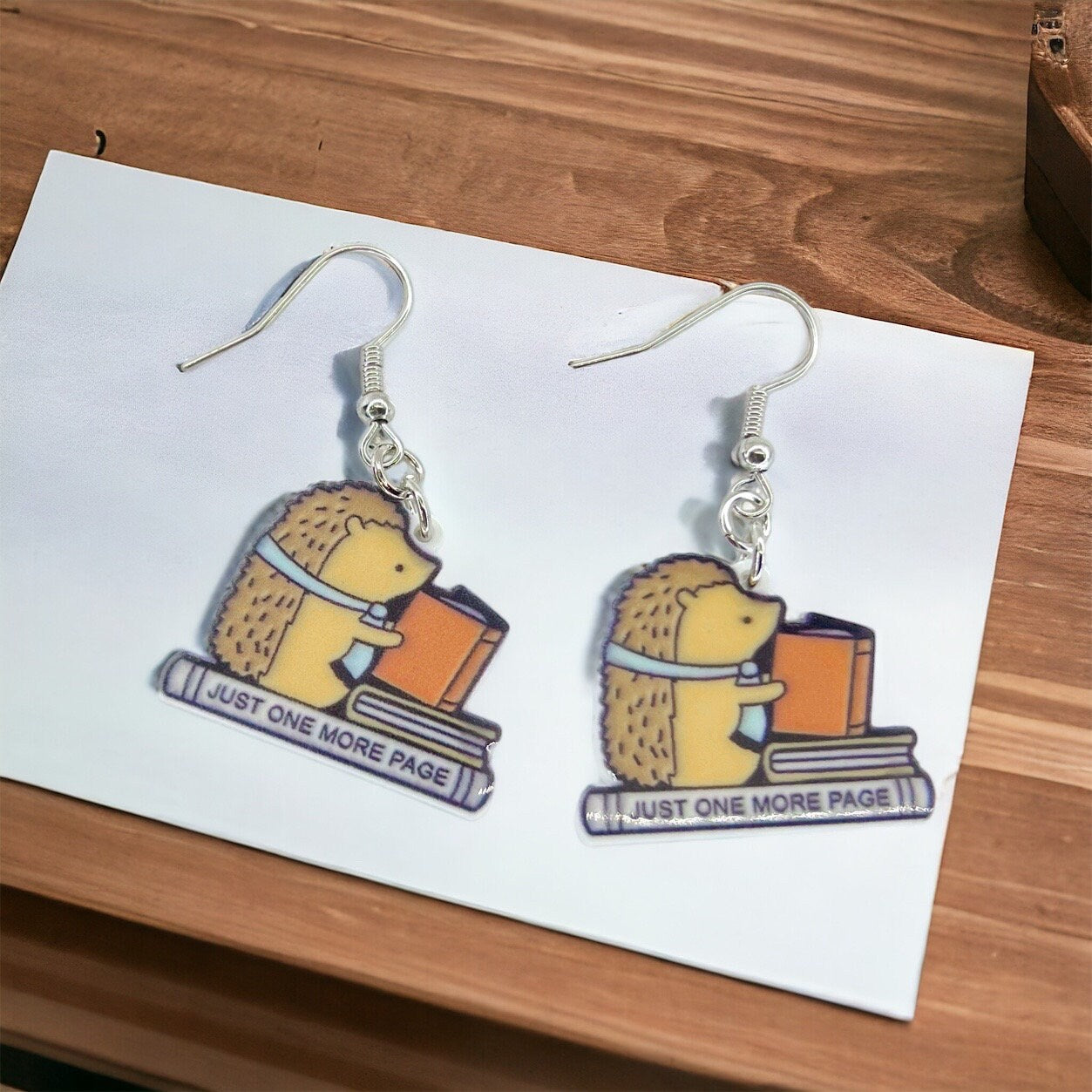 Librarian Earrings - Teacher Earrings, Book Club, Book Club Earrings, Handmade Earrings, Librarian Jewelry, Book Worm, Reading, Author