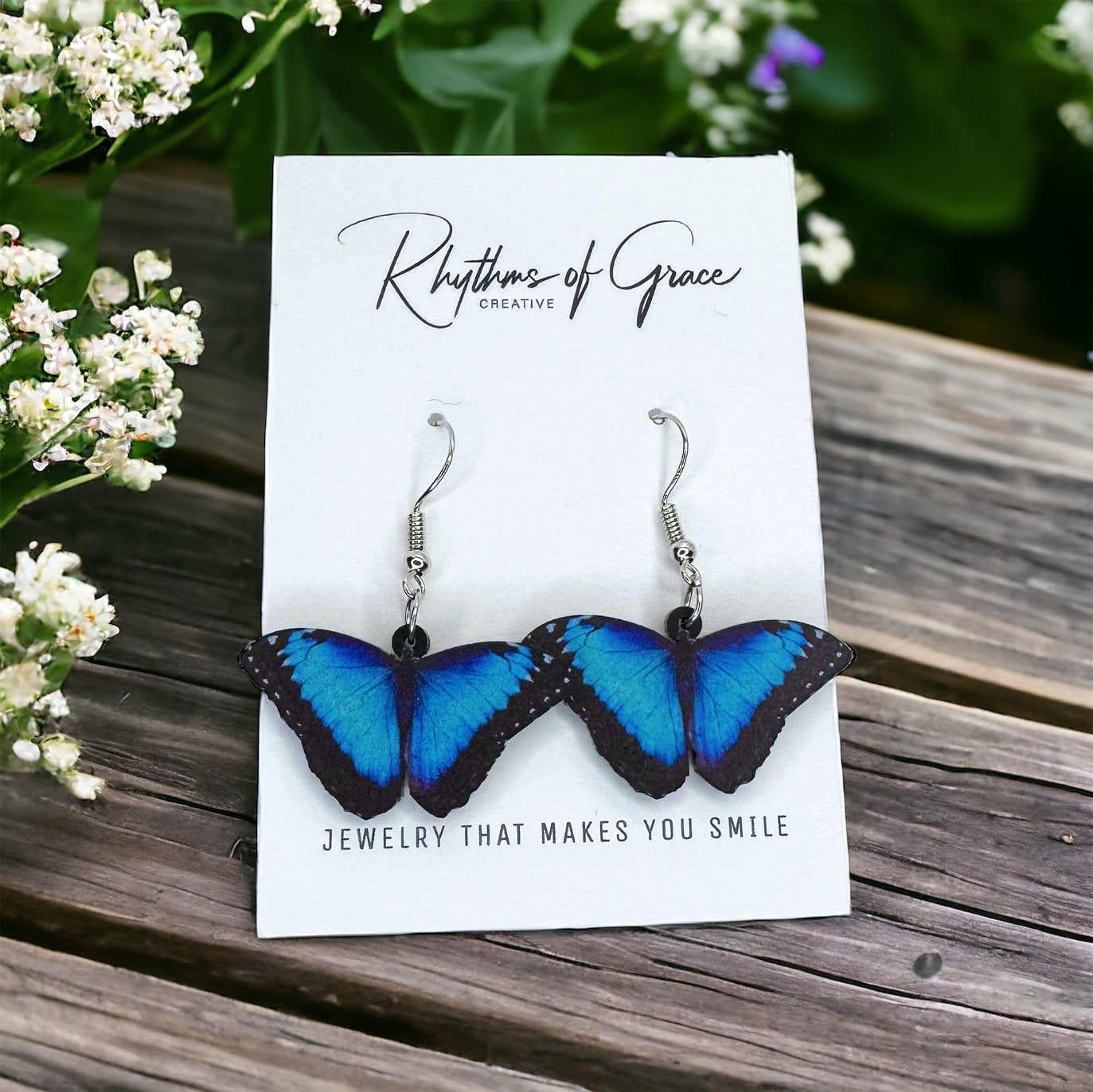 Butterfly Earrings - Easter Earrings, Handmade Earrings, Butterfly Jewelry, Butterfly Accessories, Easter Accessories, Monarch Butterfly
