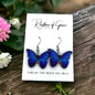 Butterfly Earrings - Easter Earrings, Handmade Earrings, Butterfly Jewelry, Butterfly Accessories, Easter Accessories, Monarch Butterfly