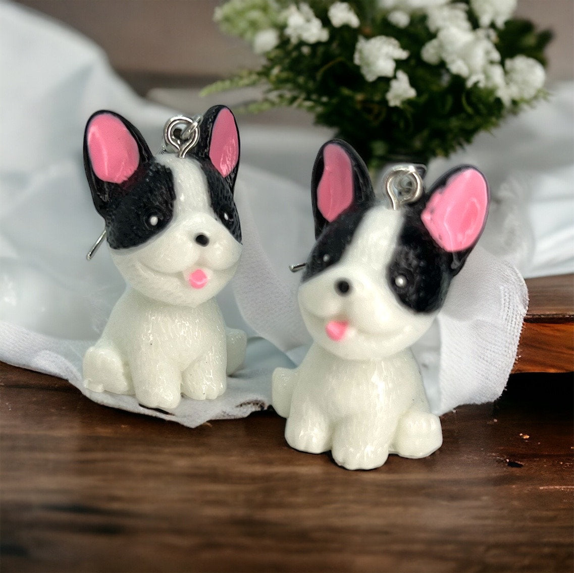 Dog Earrings - Dog Accessories, Dog Jewelry, Dog Mom, Handmade Earrings, Animal Earrings, Vet Gift, Animal Jewelry, Veterinarian, Vet Tech
