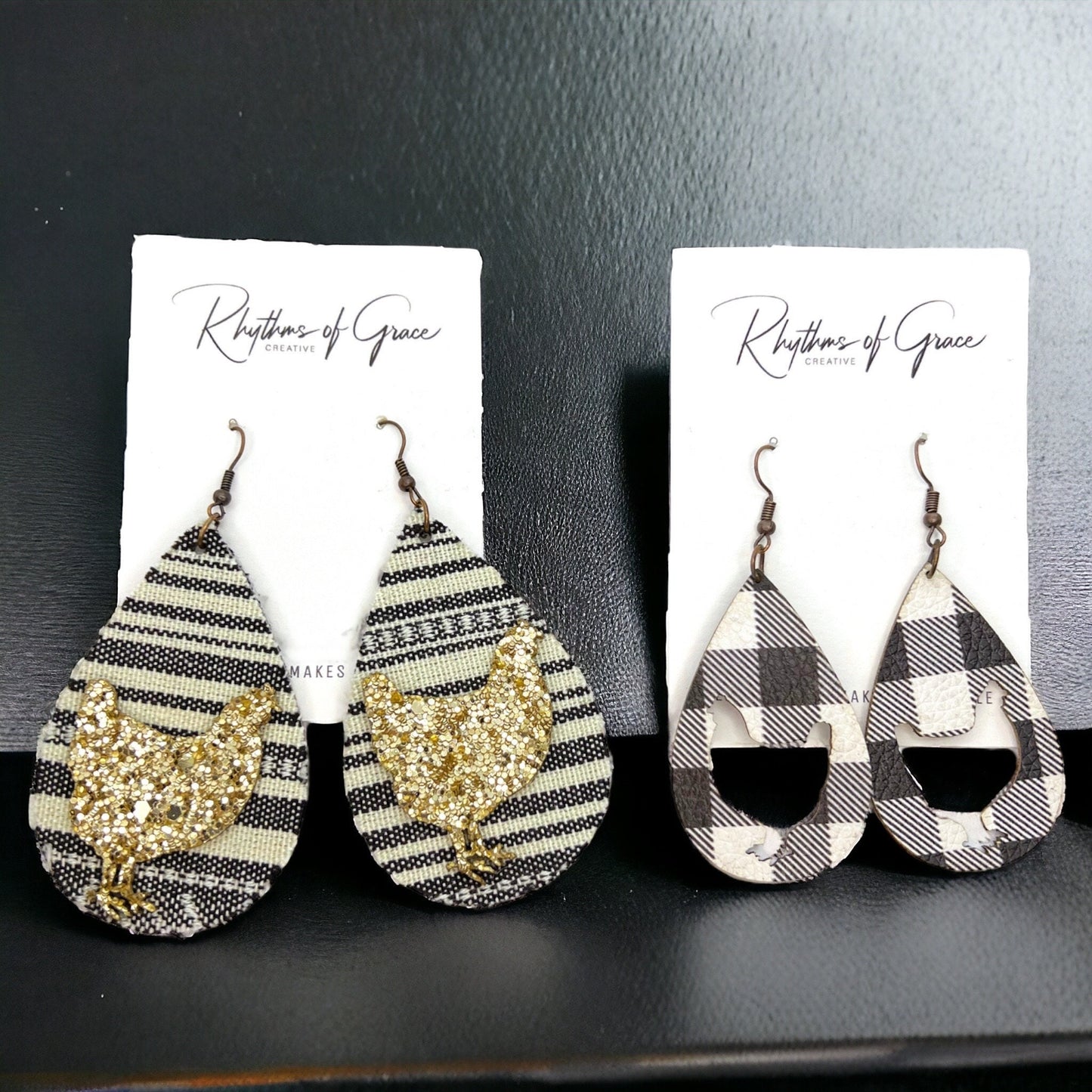 Rooster Earrings - Rooster Jewelry, Handmade Earrings, Handmade Jewelry, Animal Earrings, Animal Jewelry, Chicken Earrings, Chicken Mom