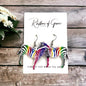 Zebra Earrings - Zebra Jewelry, Handmade Earrings, Handmade Jewelry, Animal Earrings, Animal Jewelry, Zebra Stripes, African Safari