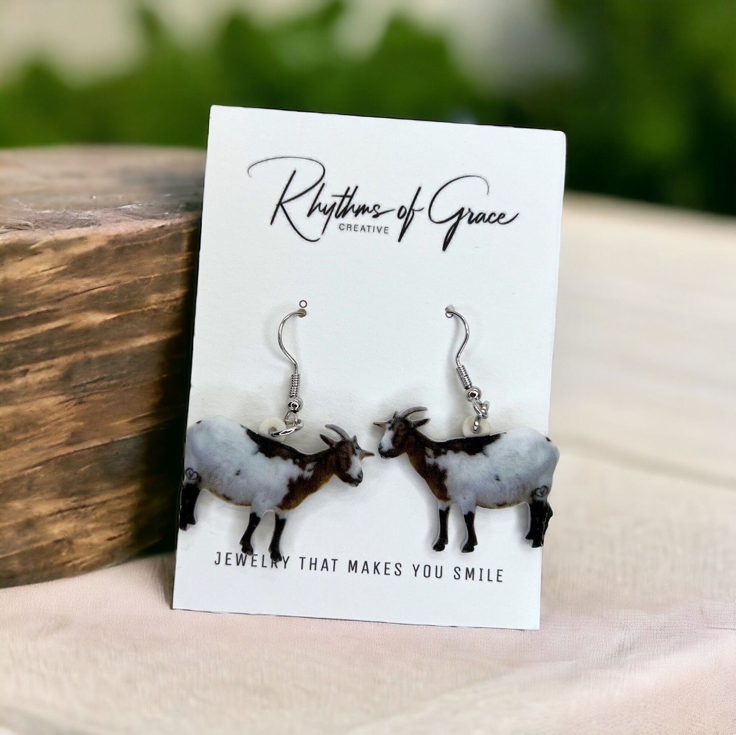 Goat Earrings - Goat Jewelry, Nigerian Dwarf, Handmade Earrings, Handmade Jewelry, Animal Earrings, Animal Jewelry, Goats, Goat Accessories