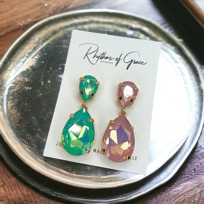 Gender Reveal Earrings - Baby Shower, New Mom, Mother’s Day, Mom Earrings, Momma Earrings, Mama Earrings, Team Pink, Team Blue, Pink or Blue