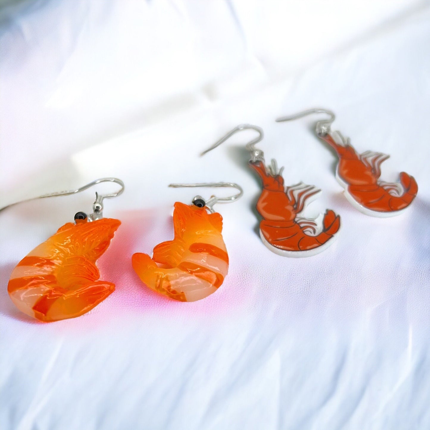 Shrimp Earrings - Shrimp Jewelry, Handmade Earrings, Shrimp Boat, Animal Earrings, Animal Jewelry, Cajun Earrings, Shrimp Accessories, Boil