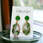 Geode Earrings - Crystal Earrings, Crystal Jewelry, Handmade Earrings, Handmade Jewelry, Geodes, Purple Earrings, Green Earrings, Rock