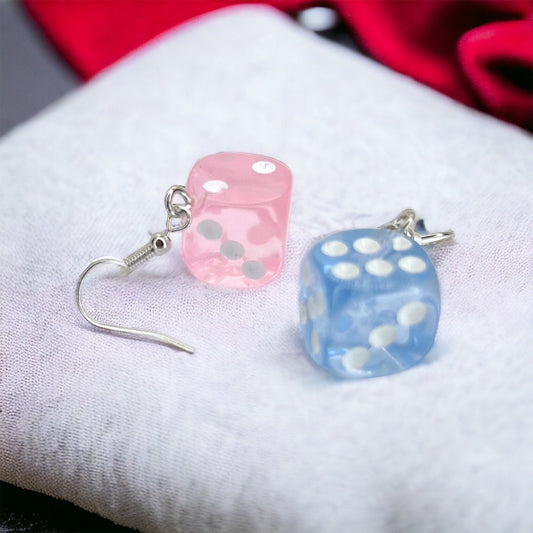 Gender Reveal Earrings - Baby Shower, New Mom, Mother’s Day, Mom Earrings, Momma Earrings, Mama Earrings, Team Pink, Team Blue, Pink or Blue