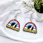 Socially Awkward Earrings - Handmade Earrings, Introvert Jewelry, Introvert Gift, Funny Earrings, Sweater, Introvert Earrings, Serotonin