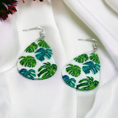 Plant Earrings - Plant Jewelry, Dangle Earrings, Boho Chic, Boho Style, Plant Lady, Bohemian Style, Handmade Earrings, Green Thumb, Plants