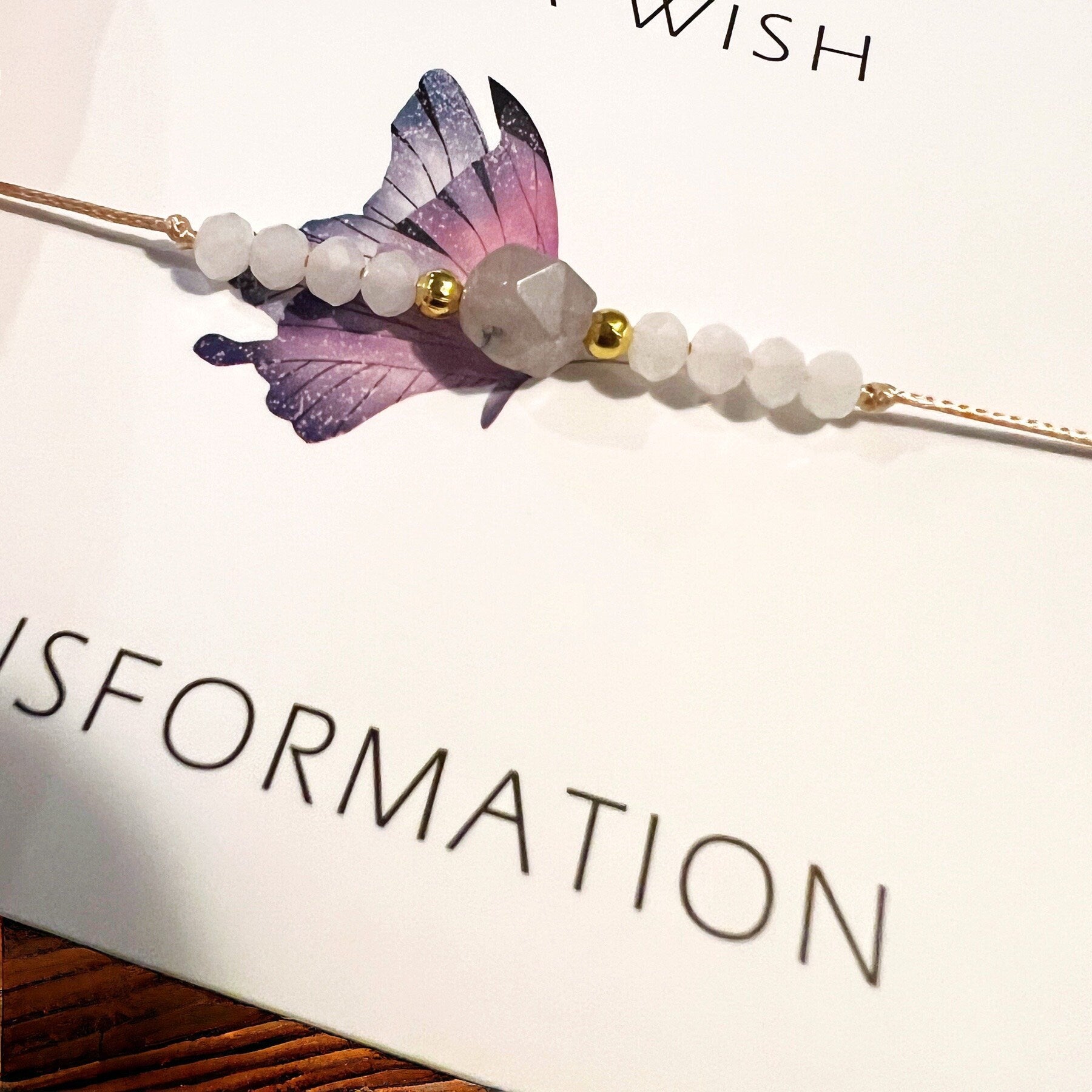 Beaded Wish Bracelet - Friendship Bracelet, Mother’s Day, Beaded Bracelet, Inspirational Gift, Inspirwrion Bracelet, 11:11, Transformation