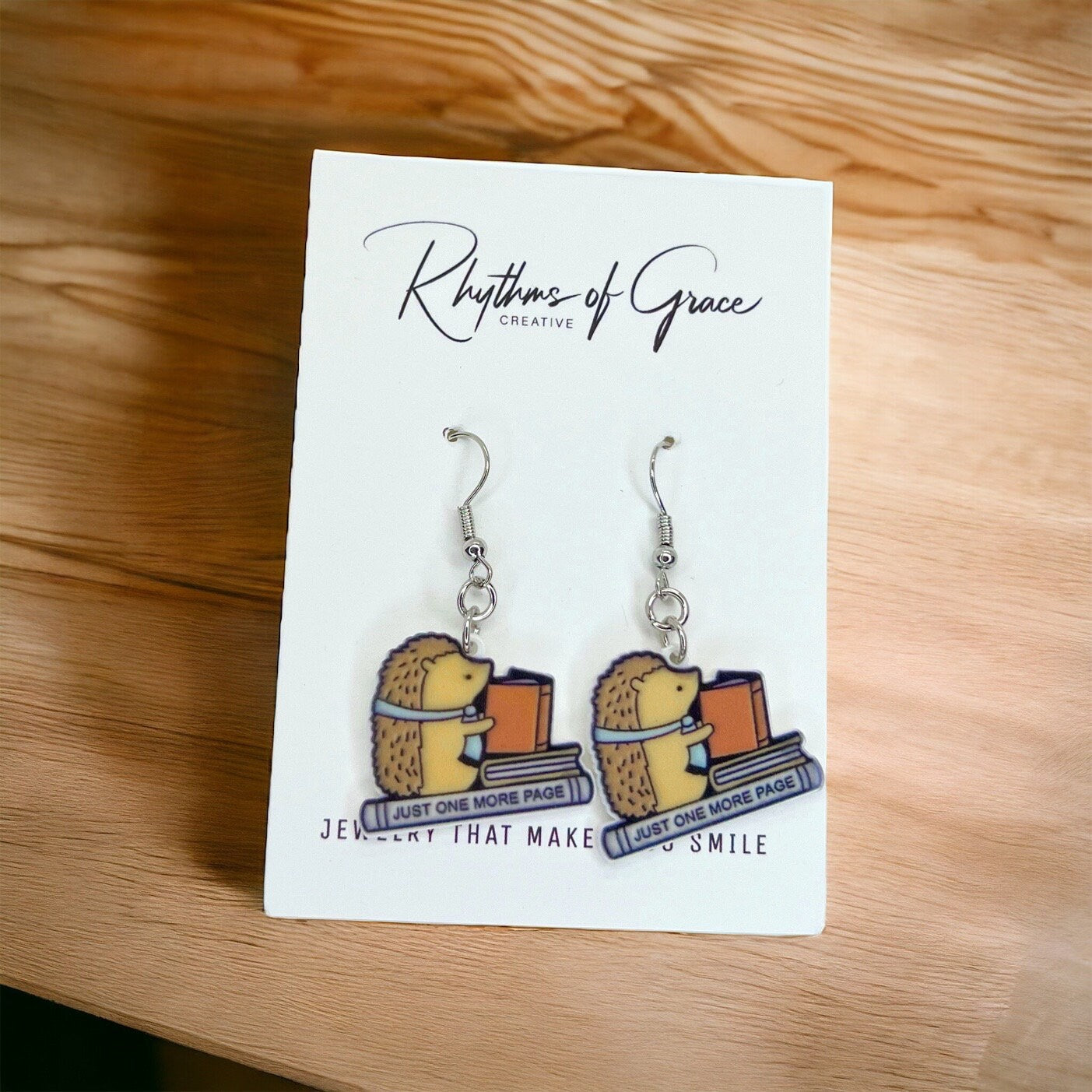Librarian Earrings - Teacher Earrings, Book Club, Book Club Earrings, Handmade Earrings, Librarian Jewelry, Book Worm, Reading, Author