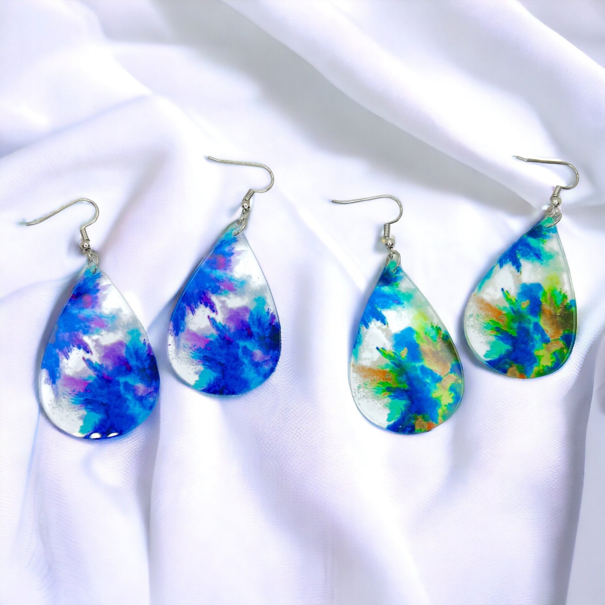 Boho Chic Earrings, Blue Earrings, Green Earrings, Dangle Earrings, Boho Chic, Boho Style, Bohemian Earrings, Blue Boho, Blue Green Earring