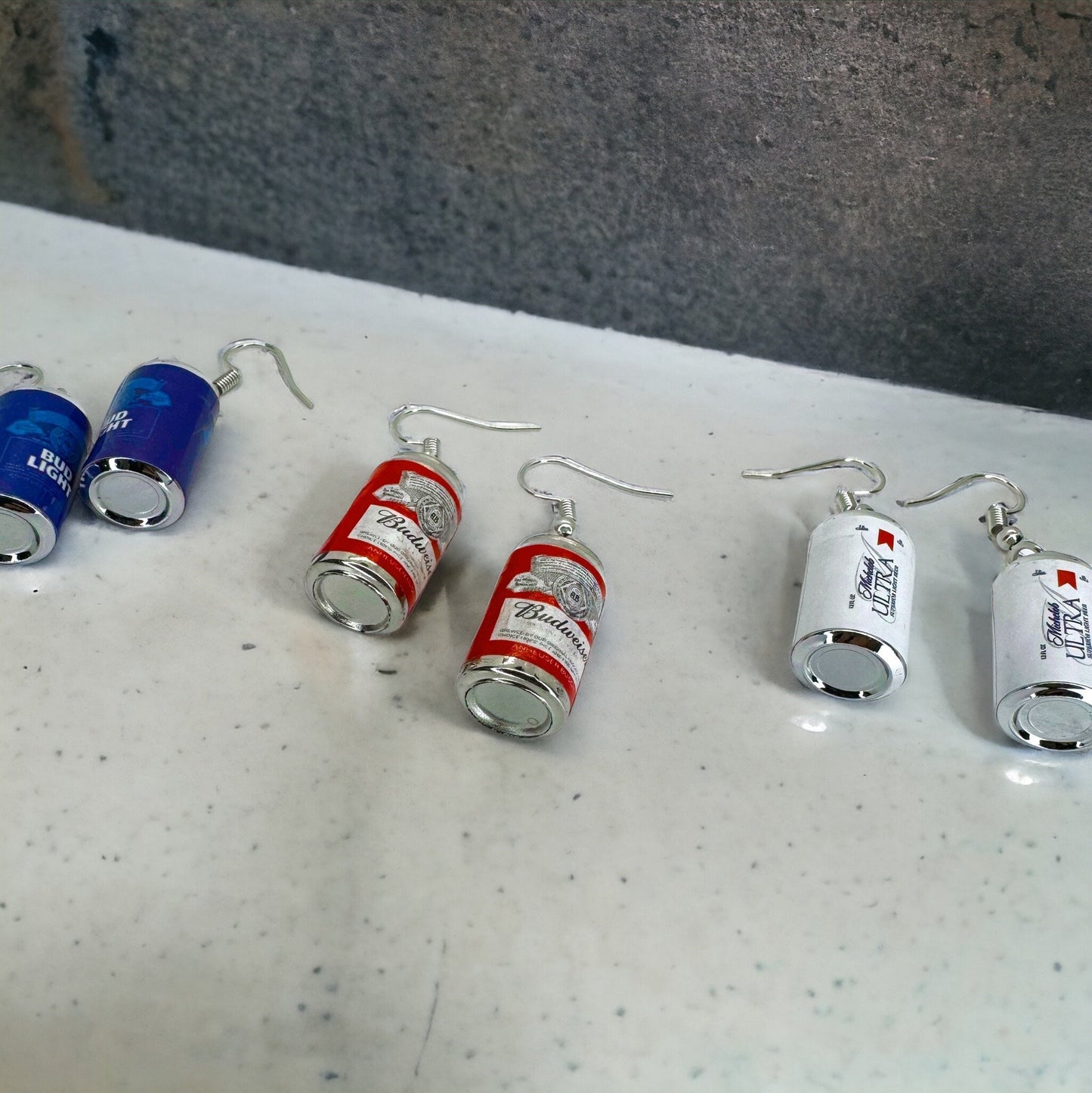 Beer Earrings - Handmade Earrings, Happy Hour, Beer Accessories, Beer Koozie, Beer Can, Beer Jewelry, Handmade Earrings, Drink Earrings